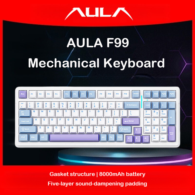 Gaming Keyboard Nearby - AULA F99 기계식 키보드, 트리플 모드(2.4GHz,