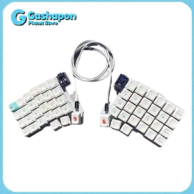 Gaming Keyboard Hot Swappable - 실라카54 인체공학적 분리형 기계식 키보드 핫