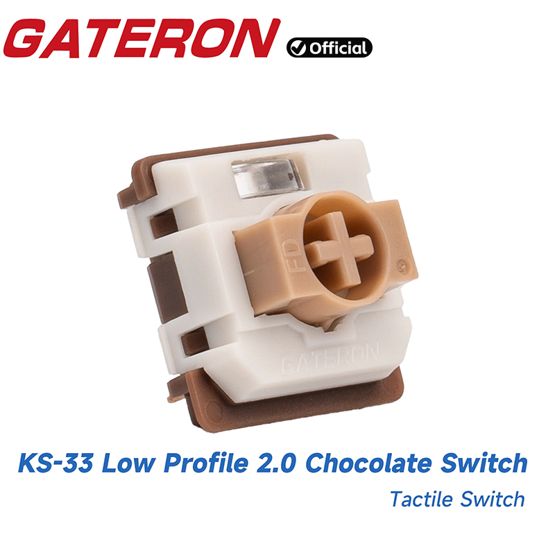Gaming Keyboard No Rgb - GATERON KS-33 로우 프로파일 2.0 초콜릿