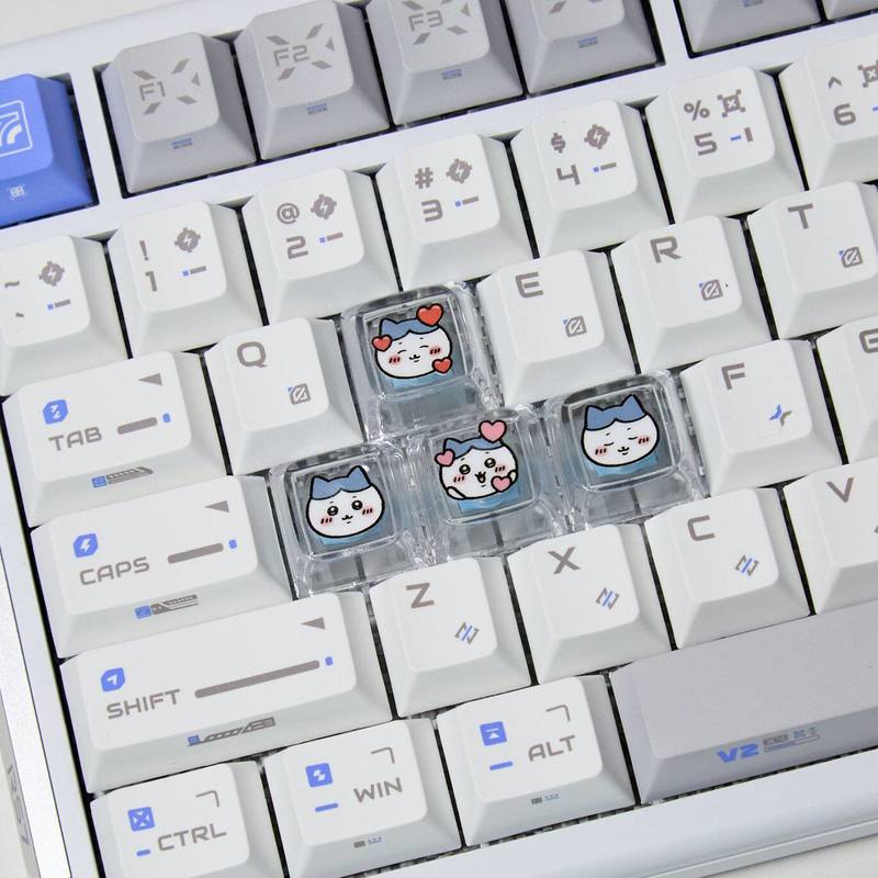 Chiikawa 4 Pcs 수제 투명 Pc 백라이트 맞 - Gaming Keyboard Nearby 리뷰 및 가격