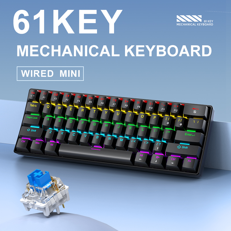 APAYADO K61 기계식 게이밍 키보드, 60% 크 - Keyboard Gaming Blue Switch 리뷰 및 가격