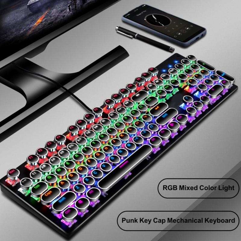 LX0B 기계식 게이밍 키보드 104키 파란색 스위치  - Keyboard Gaming Blue Switch 리뷰 및 가격
