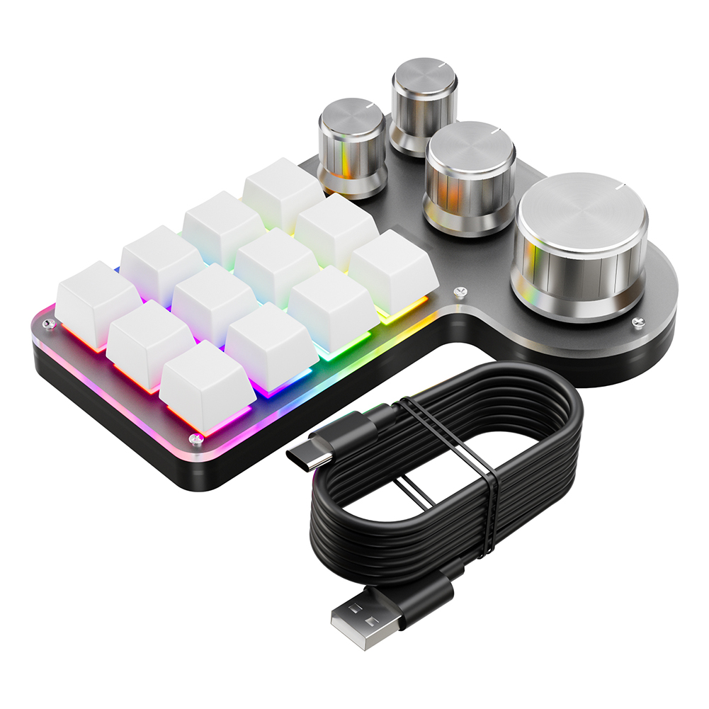 12키 4노브 RGB 프로그래밍 매크로 커스텀 키보드  - Gaming Keyboard Mini 리뷰 및 가격