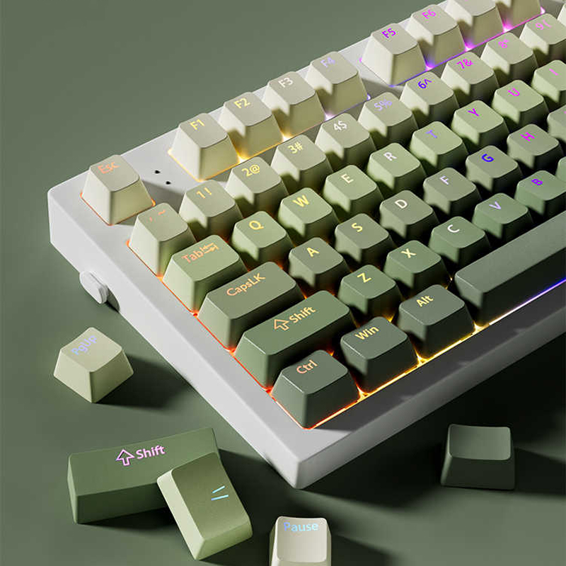 녹색 포도 이중 샷 PBT 키 캡 130 키 상단 조명 - Gaming Keyboard No Rgb 리뷰 및 가격